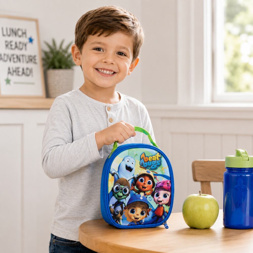 Beat Bugs 3D Insulated Lunch Bag Kids School Thermal Lunch Box NEW